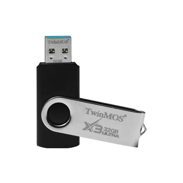 Twinmos X3 Ultra 32GB USB 3.2 Black-Silver Pen Drive – Storage Capacity: 64 GB – View 2