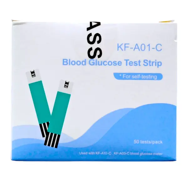 Cofoe KF-A01-C Blood Glucose Test Strips Pack – Number Of Strips: 50 – View 2