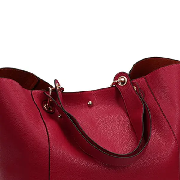 Retro Long-lasting PU Leather Crossbody Shoulder Bag For Women – Color: Pink – View 2