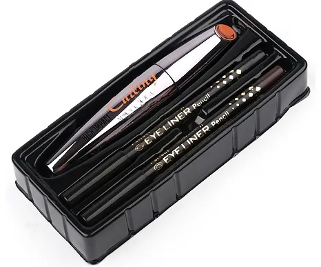 Menow High Impact Curling Mascara & 2 Pcs Eyeliner (OA) – View 2