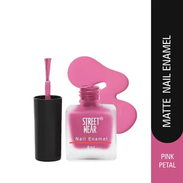Street Wear Matte Long Lasting Nail Enamel Pink Petal Nail Polish – View 2