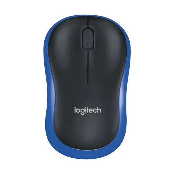 Logitech M185 Compact Optical Wireless Mouse – Color: Blue – View 1