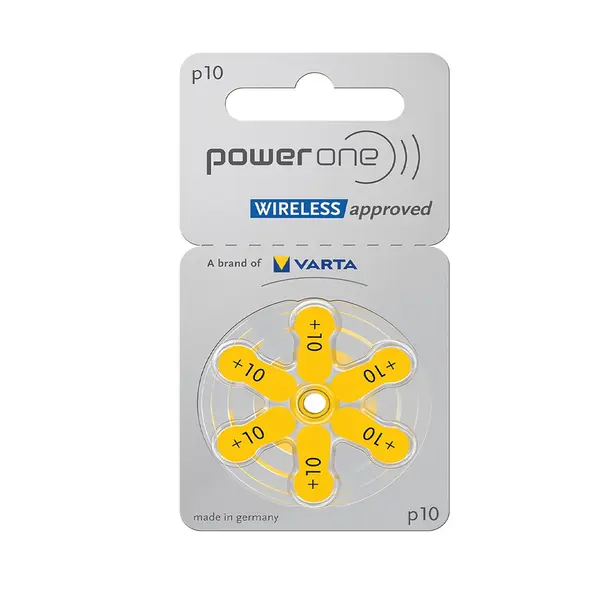Power One Hearing Aid Batteries, 1.45V - Set of 6 varta, p 10 – View 1