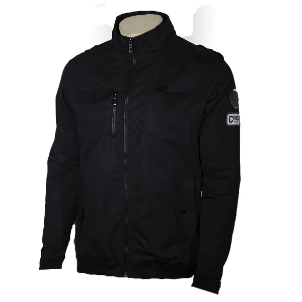 High Quality Jacket Mens Zip Up Color Jackets. – Color: Black, Size: M – View 2