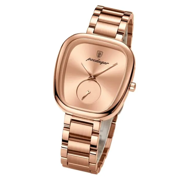 Poedagar 783 Luxury Stainless Steel Quartz Women’s Watch – Dial Color: Rose, Strap Color: Rose – View 2