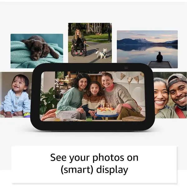 Amazon Echo Show 5 Smart display with 2x the bass and clearer sound Smart Speakers – Color: Black – View 4