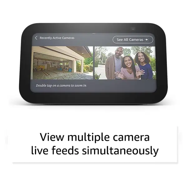 Amazon Echo Show 5 Smart display with 2x the bass and clearer sound Smart Speakers – Color: Black – View 2