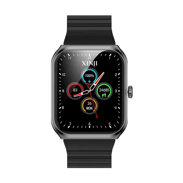 XINJI COBEE C1 PROS Bluetooth Calling Smartwatch – Color: Black – View 2
