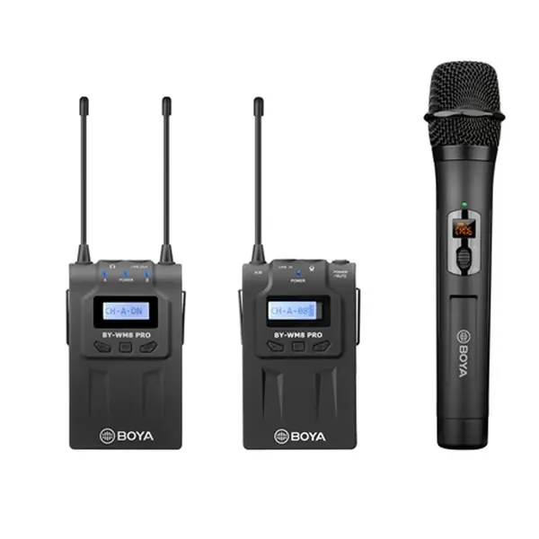 Boya BY-WM8 Pro-K4 Dual-Channel UHF Wireless Microphone – View 1