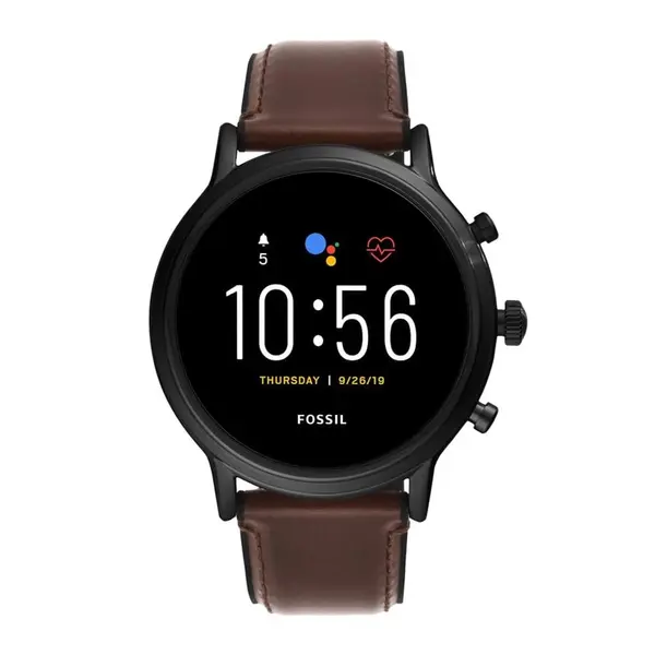 Fossil Gen 5 Carlyle Stainless Steel Smartwatch with Heart Rate – View 1