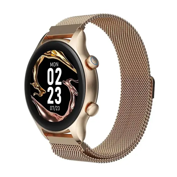 G-Tide R1 Calling Smart watch with SpO2 Classic Gold – View 1