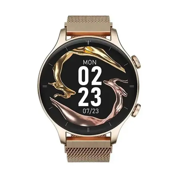 G-Tide R1 Calling Smart watch with SpO2 Classic Gold – View 2