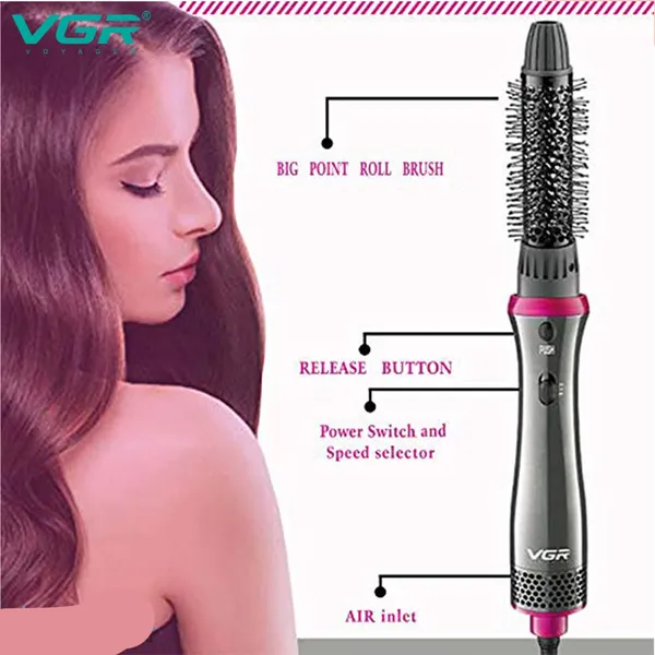 VGR V-408 Professional 4-in-1 Hot Air Styler Hair Curlers Set for Women – View 3