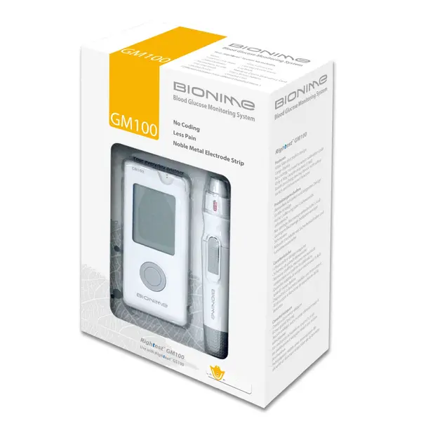 Bionime GM100 Rightest Blood Sugar Monitor with Kit – View 4