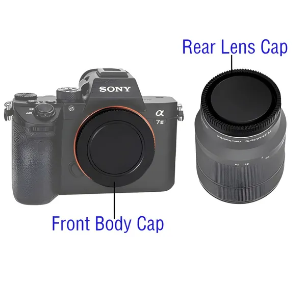 Sony E-Mount Front Body & Rear Lens Cap – View 2