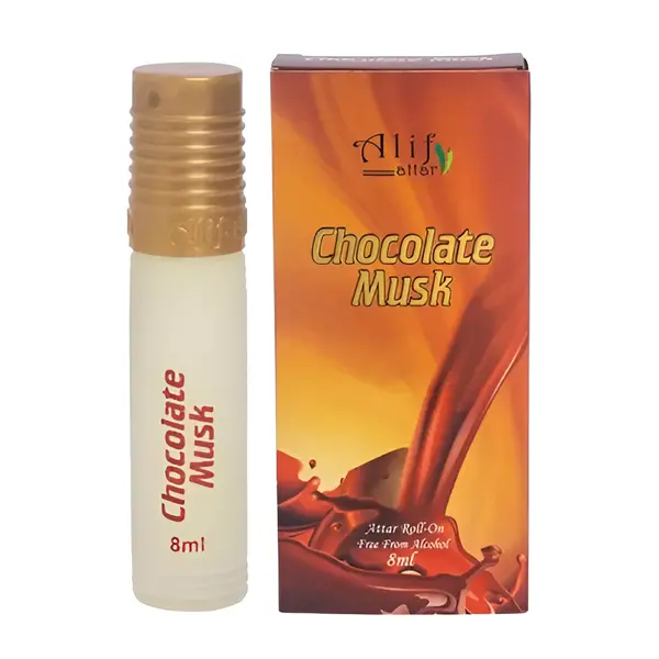 Alif Chocolate Musk Rich Vanilla & Cocoa Attar  – View 1