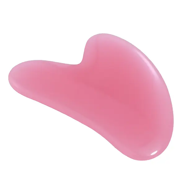 Resin Skin Scraping Gua Sha massage Board for Face & Body – Color: Red – View 1