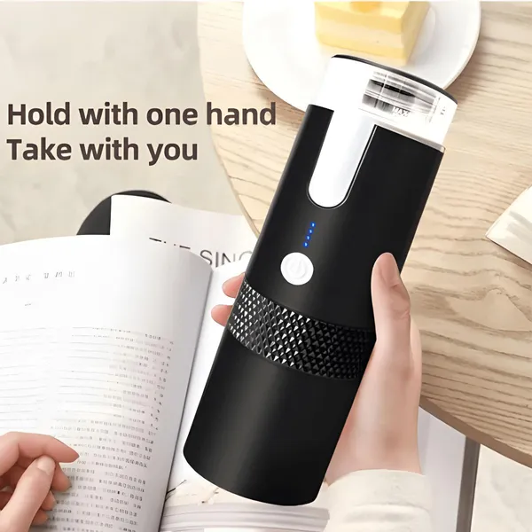 Portable Electric Espresso Coffee Machine 6oz Single Serve Mini Coffee Maker  – View 2