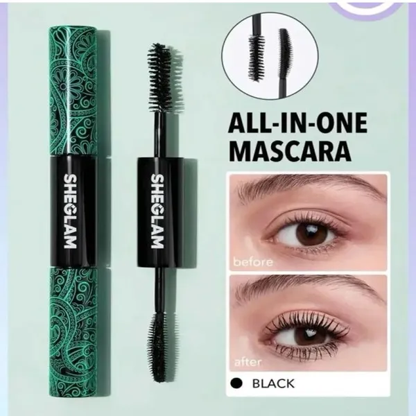 SHEGLAM All In One Volume & Length Curl Mascara – Color: Green, Quantity: 5-10 ml – View 3