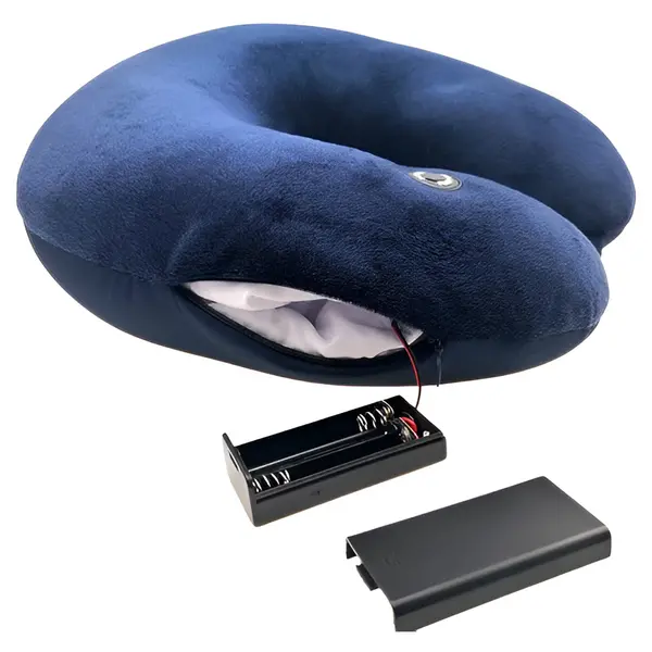 Ergonomic Battery Operated Neck Massager Pillow – Color: Blue – View 3