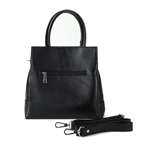 Trendy Contrast Luxury Juliet BLack Ladies Hand Bag – Color: Black – View 1