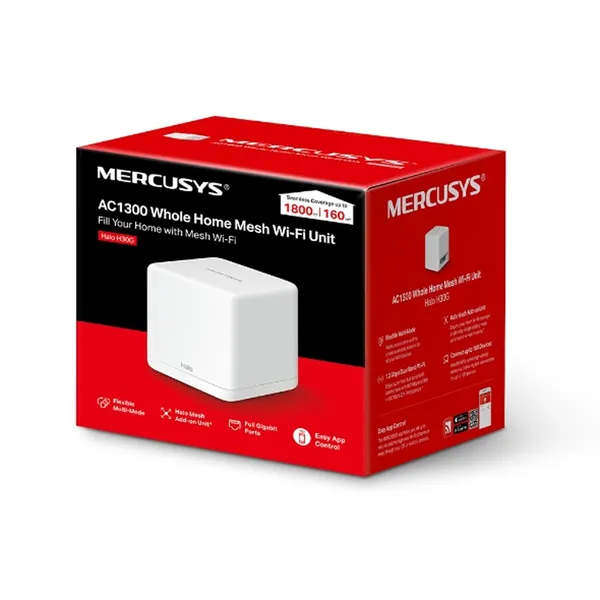 Mercusys Halo H30G AC1300 Dual Band Gigabit Mesh Router 1 Pack – View 3
