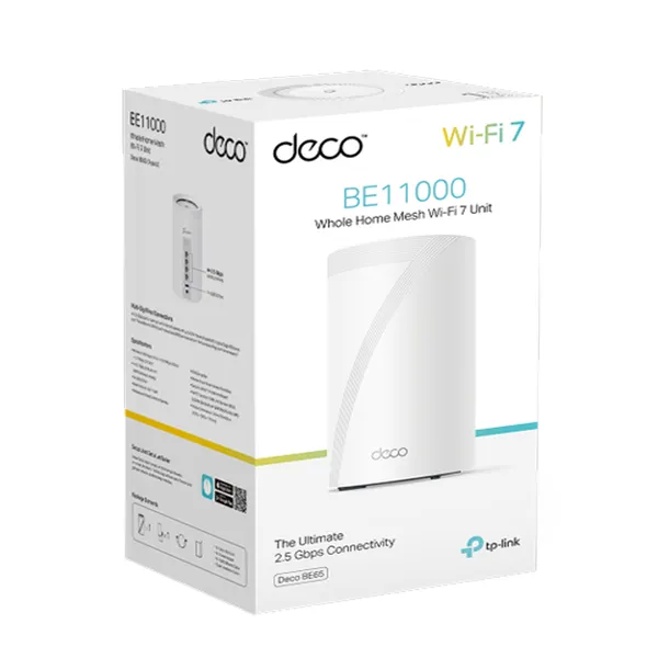 TP-Link Deco BE65 BE11000 Tri-Band WiFi 7 Mesh Router – View 4