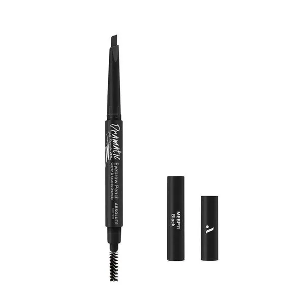 Absolute New York Waterproof Perfect Eyebrow Pencil Black – View 1