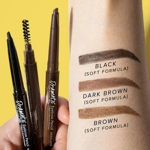 Absolute New York Waterproof Perfect Eyebrow Pencil Black – View 4
