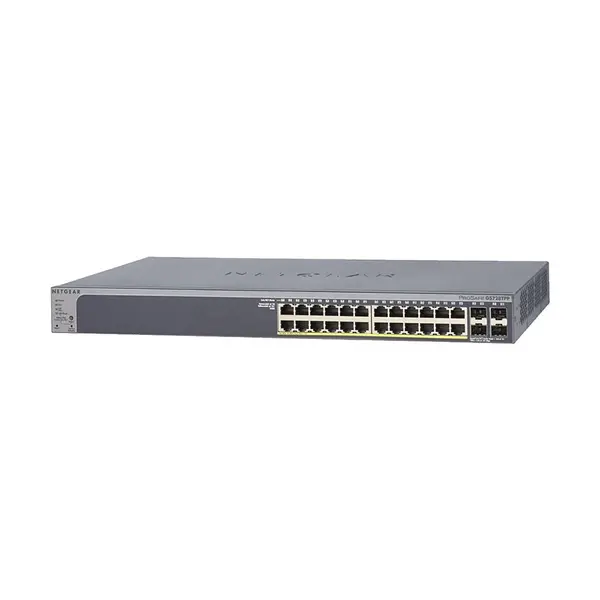 Netgear GS728TP 24 + 4 SFP Port Pro Safe Gigabit PoE Manage Switch – View 2