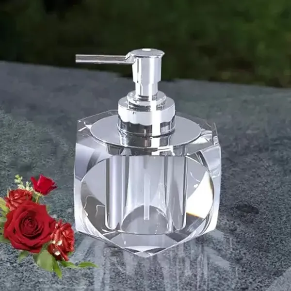 Crystal Hand Wash Dispenser 350 ml Soap Conditioner Shampoo Gel Liquid Dispenser – View 3