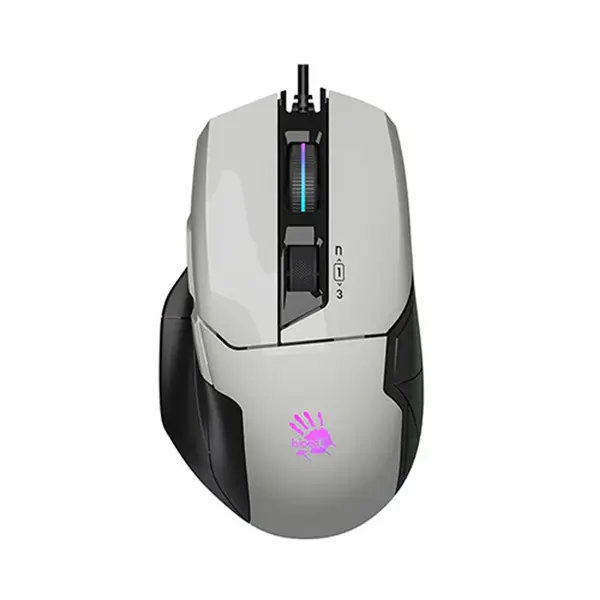 A4TECH Bloody W70 Max RGB Black Gaming Mouse – Color: White – View 2