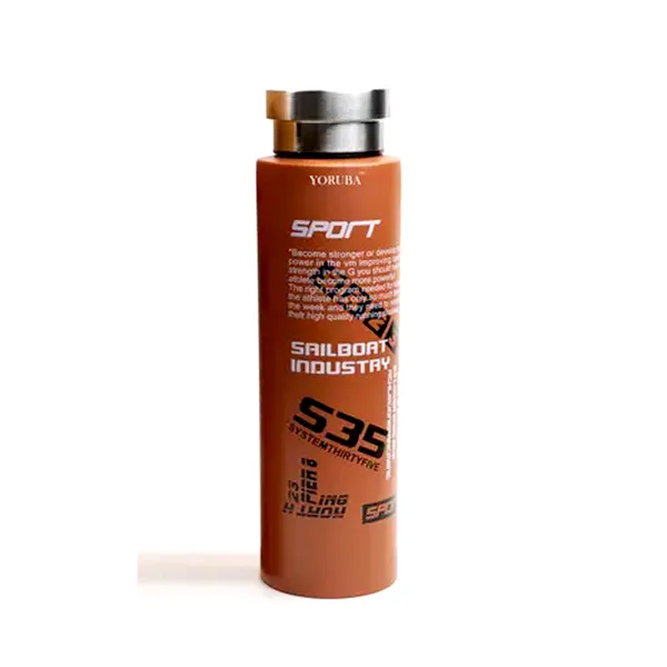 Sport High-quality Stainless Steel Water Bottle 500 ml – Capacity: 500 ml, Color: Brown – View 2
