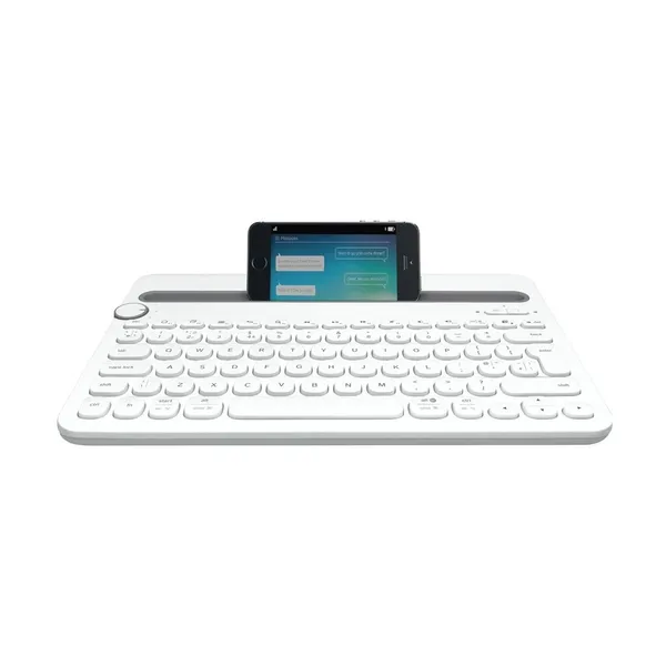 Logitech K480 Bluetooth Multi-Device Keyboard – Color: White – View 3