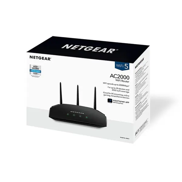 Netgear R6850 AC2000 Dual Band Gigabit Wireless Smart WiFi Router – View 5