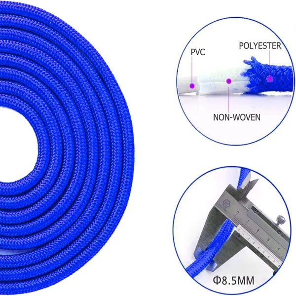 Redify Tangle-Free Weighted Jump Rope for MMA Boxing and Fitness Training – Color: Blue – View 2