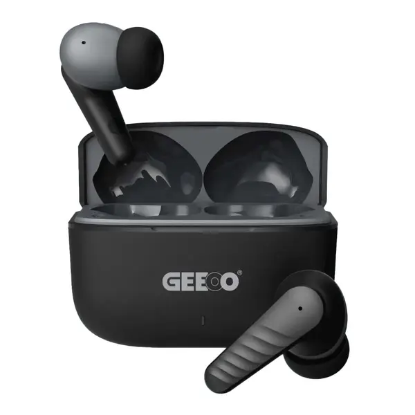 GEEOO T8 Fast Charging TWS With ENC Earbuds – Color: Gray – View 1