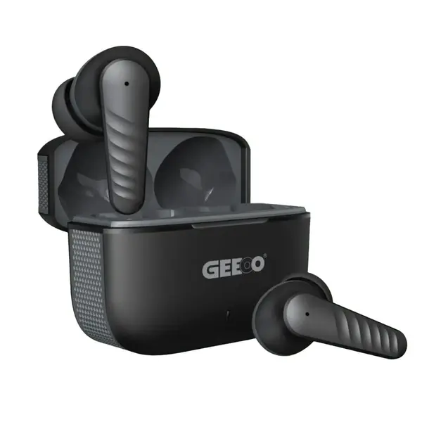 GEEOO T8 Fast Charging TWS With ENC Earbuds – Color: Gray – View 2