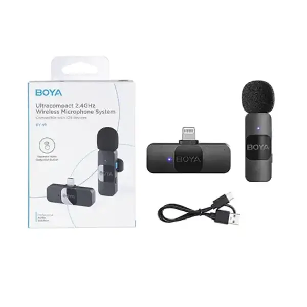 BOYA BY-V1 2.4GHz Wireless Ultracompact Microphone – View 4