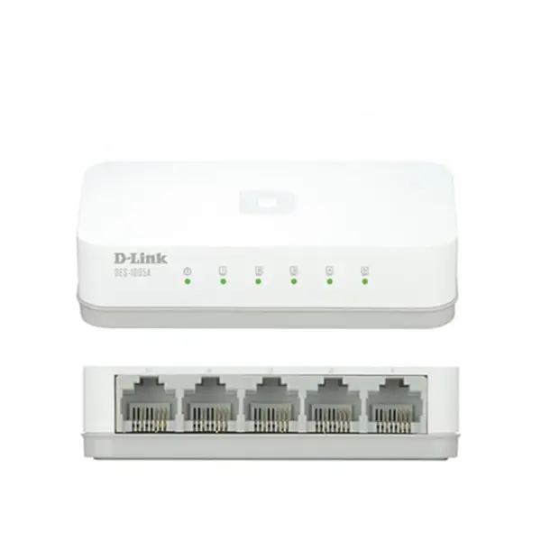 D-Link DGS-1005A 5-Port Gigabit Unmanaged Networking Switch – View 3