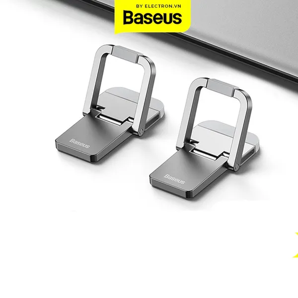 Baseus Slim Laptop Kickstand 2pcs Premium Metal Folding Portable Laptop Stand – Color: Silver – View 2
