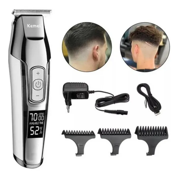 Kemei KM-5027 Professional Cordless Hair Clipper Trimmer – View 3
