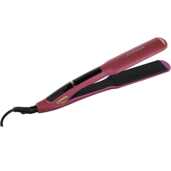 Sokany HS-030 Hair Iron 750F Professional Hair Straightening – Color: Pink – View 2