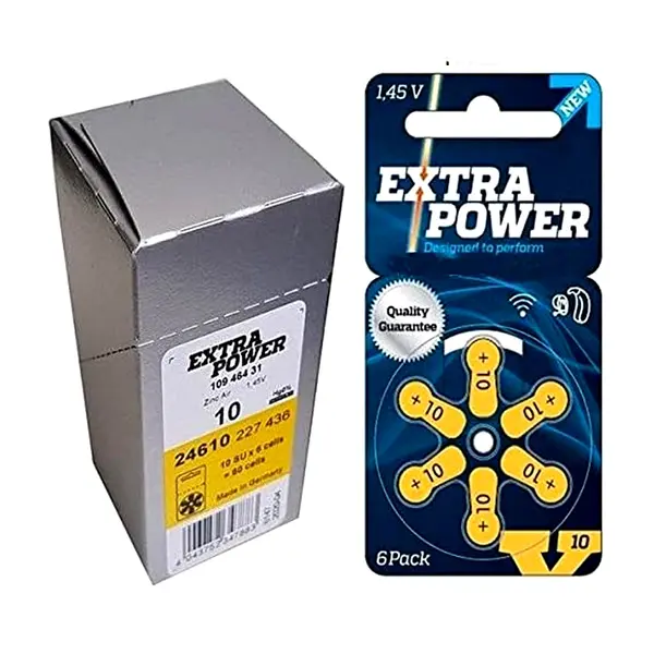 Extra Power Batteries for hearing aids -10 size hearing aids – View 3