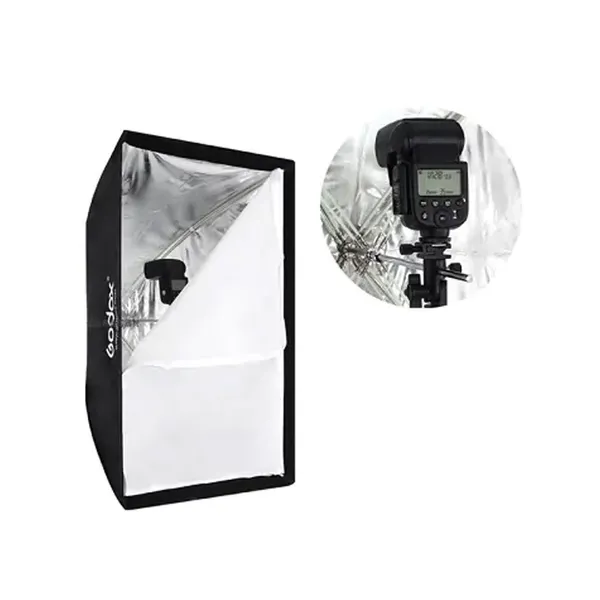 Godox 60*90cm / 24″*35″ Portable Folded Umbrella Reflector Softbox – View 1