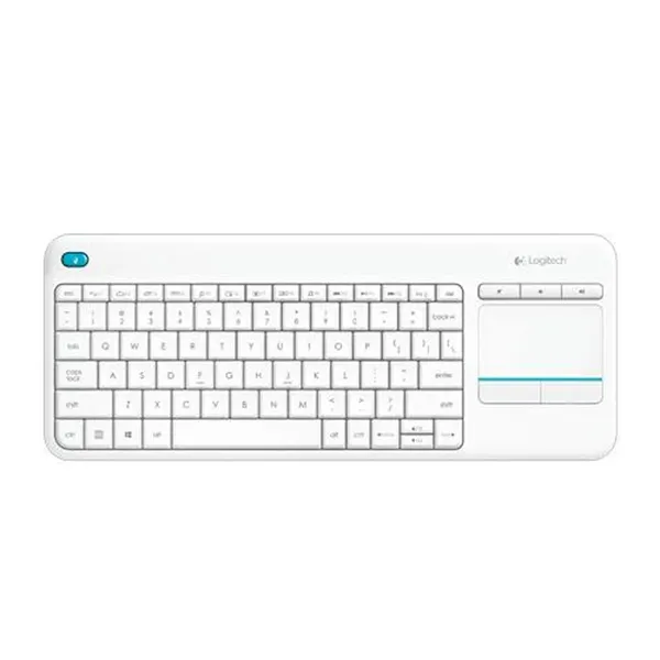 Logitech K400 Plus Wireless Keyboard – Color: White – View 1