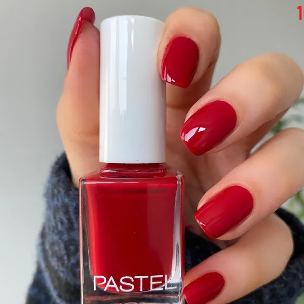 Pastel 37 Full Color Nail Enamel Red Nail Polish – View 2