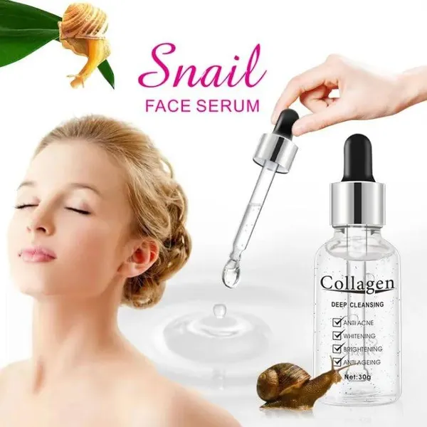 Snail Collagen Face Anti Acne Whitening Skin Care Serum 30ml – View 2