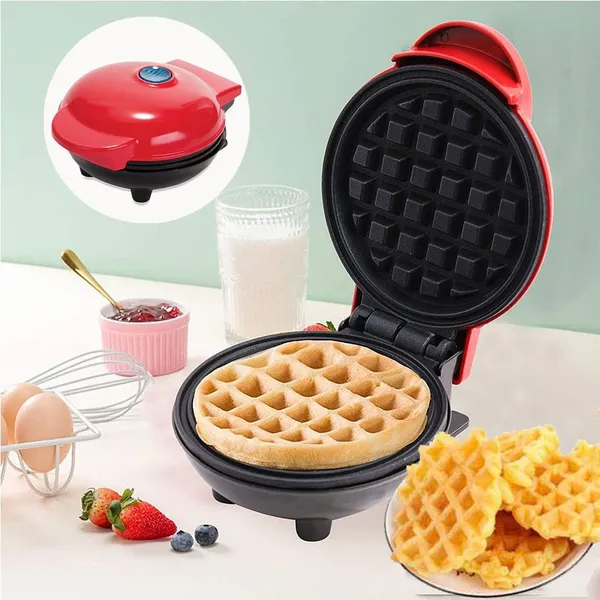 Mini Electric Waffle Maker Bubble Egg Cake Oven Breakfast Waffle Machine – View 5
