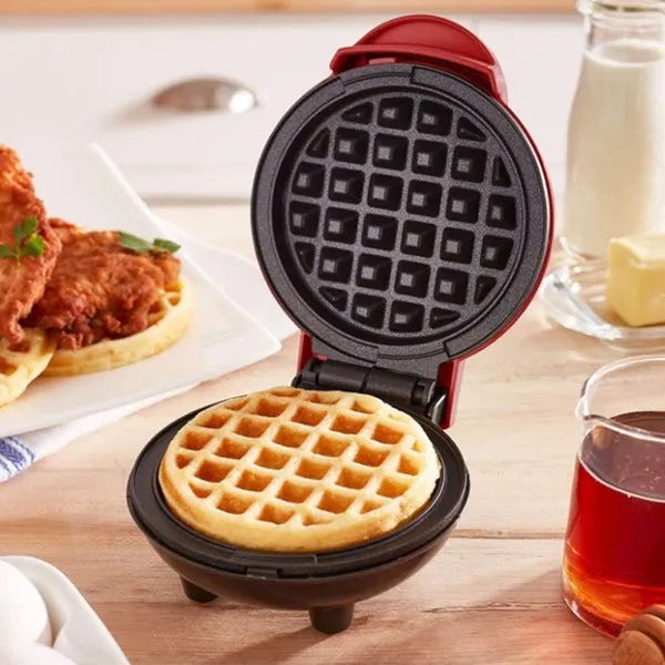 Mini Electric Waffle Maker Bubble Egg Cake Oven Breakfast Waffle Machine – View 4